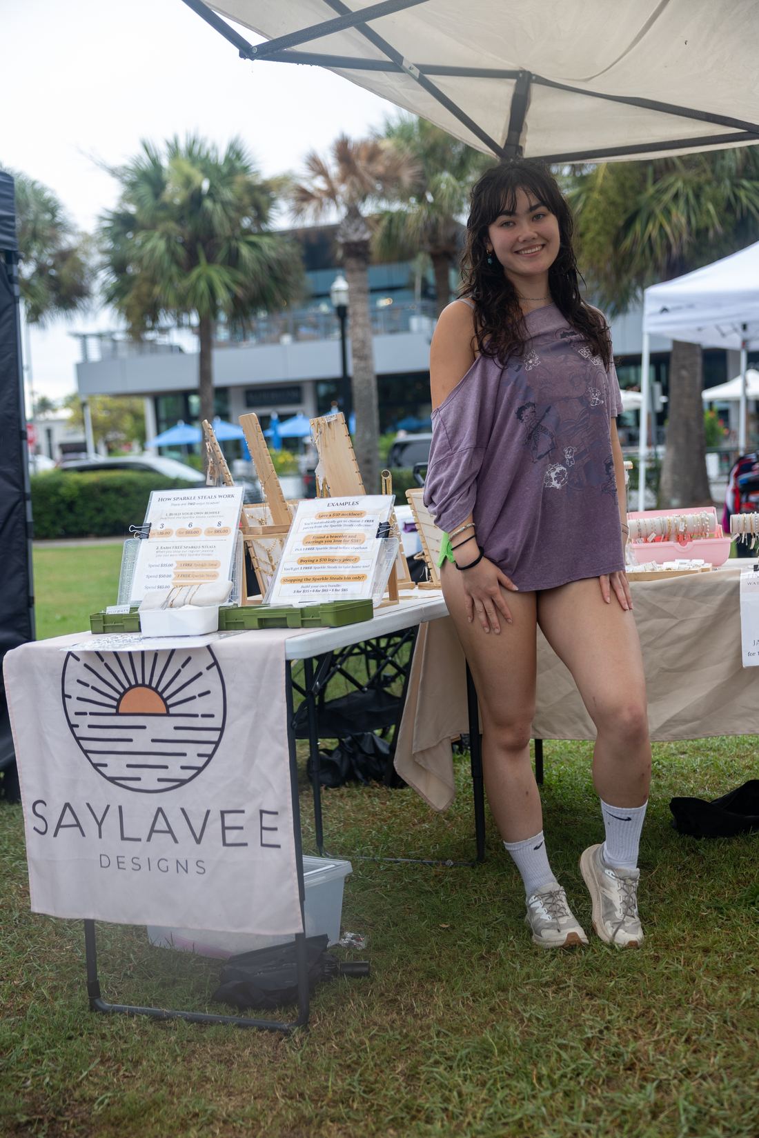 Saylavee Designs handmade jewelry booth